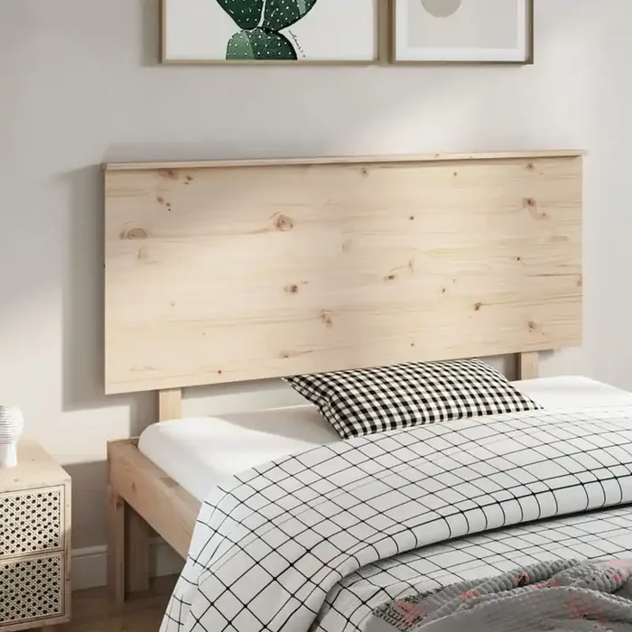 vidaXL Bed Headboard 144x6x82.5 cm Solid Wood Pine
