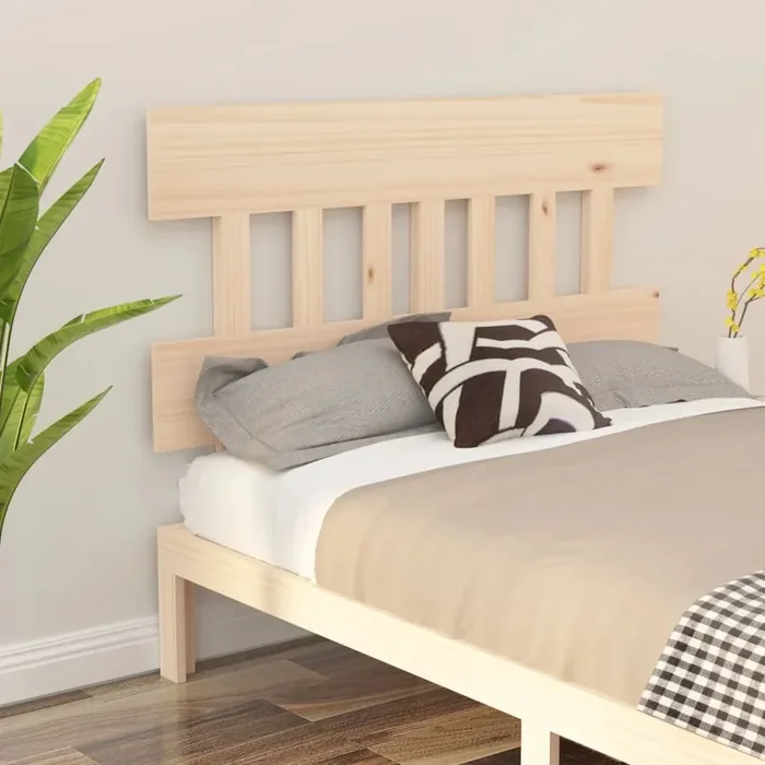 vidaXL Bed Headboard 203.5x3x81 cm Solid Wood Pine