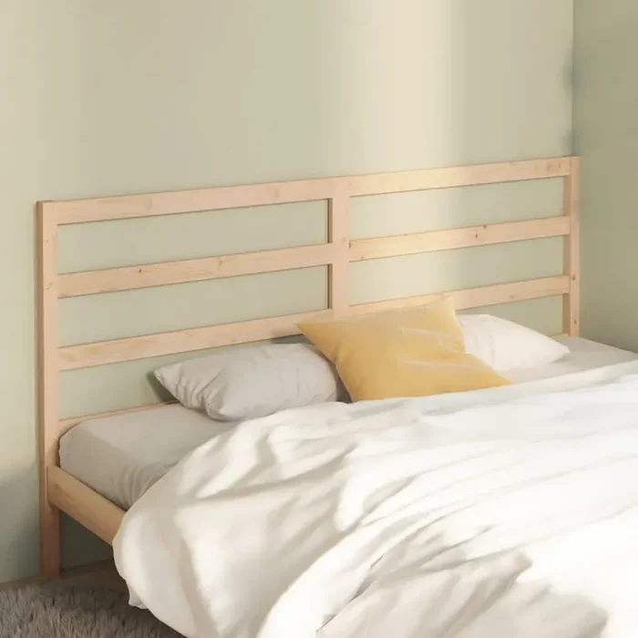 vidaXL Bed Headboard 206x4x100 cm Solid Wood Pine