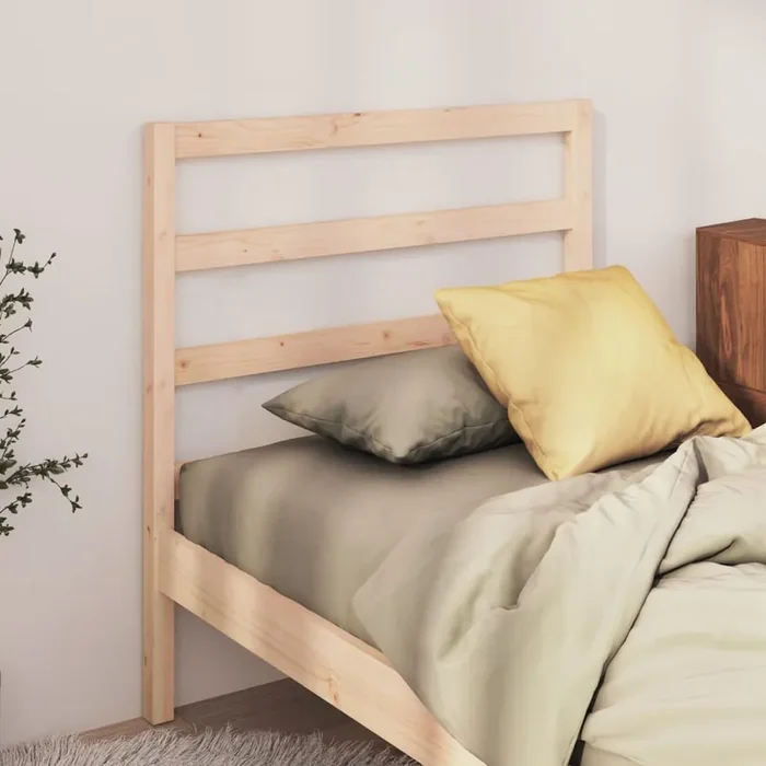 vidaXL Bed Headboard 96x4x100 cm Solid Wood Pine