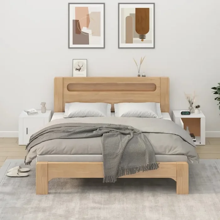 vidaXL Bedside Cabinets 2 pcs White 50x39x47 cm