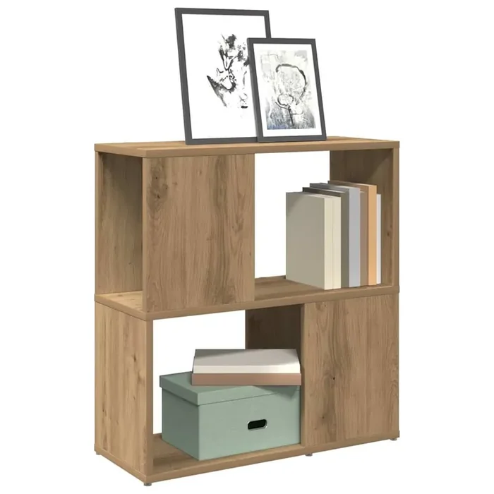 vidaXL Book Cabinet Artisan Oak 60x24x63 cm Engineered Wood