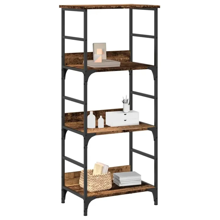 vidaXL Book Cabinet Old Wood 50x33x117.5 cm Engineered Wood