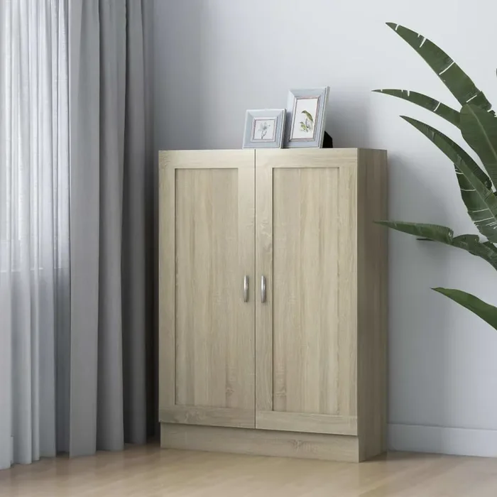 vidaXL Book Cabinet Sonoma Oak 82.5×30.5×115 cm Engineered Wood