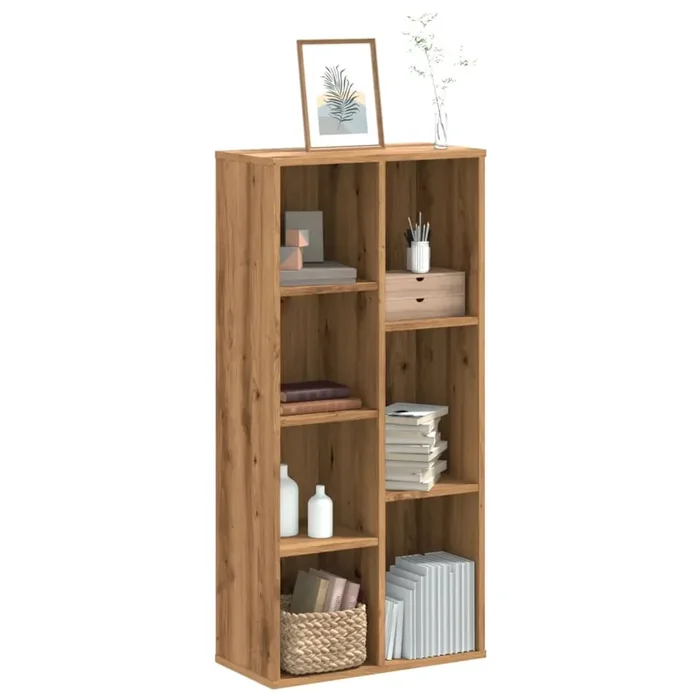 vidaXL Bookcase Artisian Oak 50x25x105 cm Engineered Wood