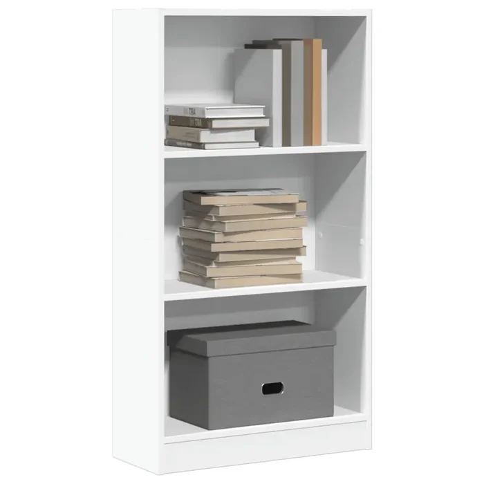 vidaXL Bookcase White 60x24x109 cm Engineered Wood