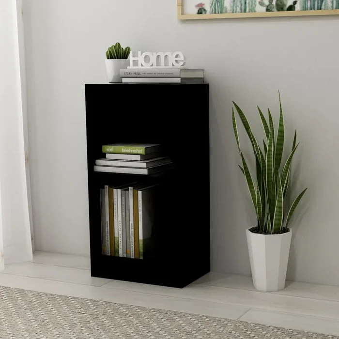 vidaXL Bookshelf Black 40x24x75 cm Engineered Wood