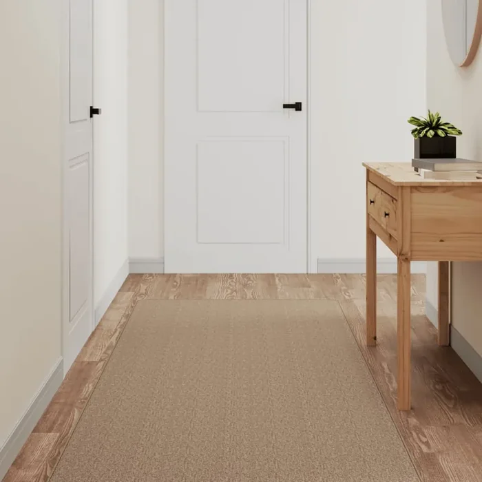 vidaXL Carpet Runner Sisal Look Sand 80×400 cm