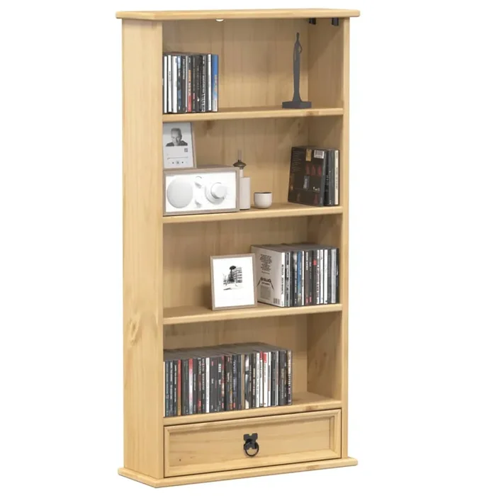 vidaXL CD Cabinet Corona 52×17.5×103 cm Solid Wood Pine