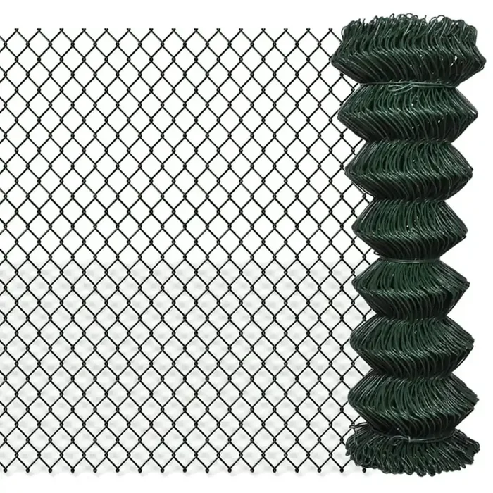 vidaXL Chain Link Fence Steel 1,25×25 m