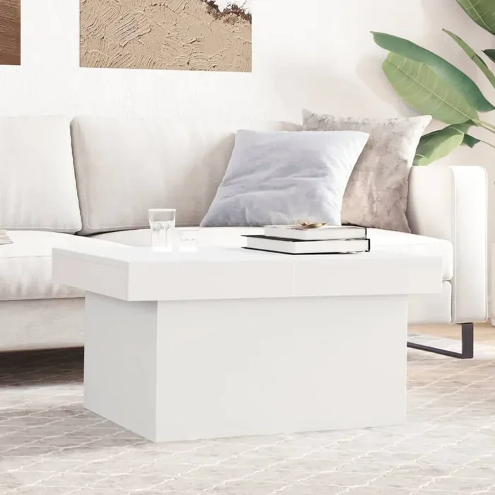 vidaXL Coffee Table White 80x55x40 cm Engineered Wood