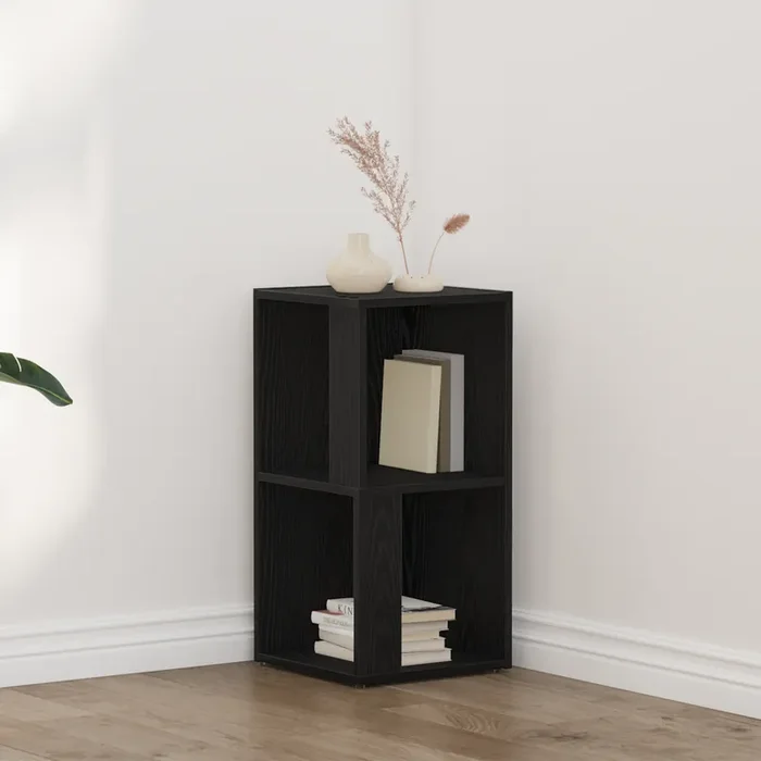 vidaXL Corner Cabinet Black Oak 33x33x67 cm Engineered Wood