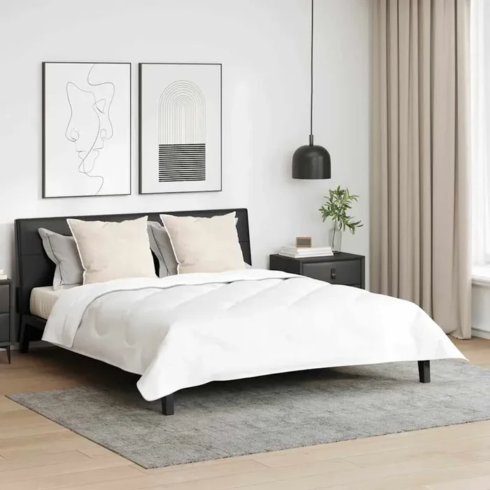 vidaXL Duvet with Pillows Other 3 pcs White 240 x 200 cm Microfibre