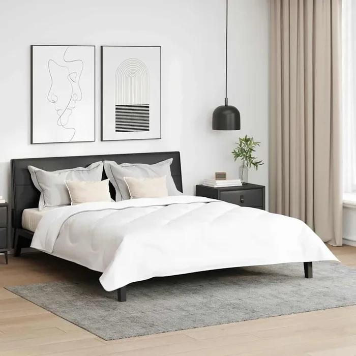 vidaXL Duvet with Pillows Other 3 pcs White 240 x 220 cm Microfibre