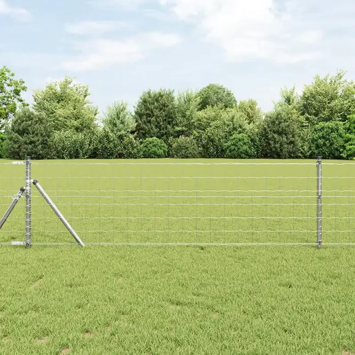 vidaXL Euro Fence 0.4×10 m Galvanised Steel