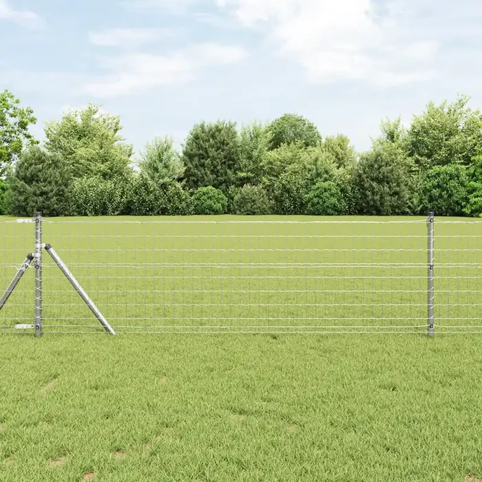 vidaXL Euro Fence 0.4×25 m Galvanised Steel