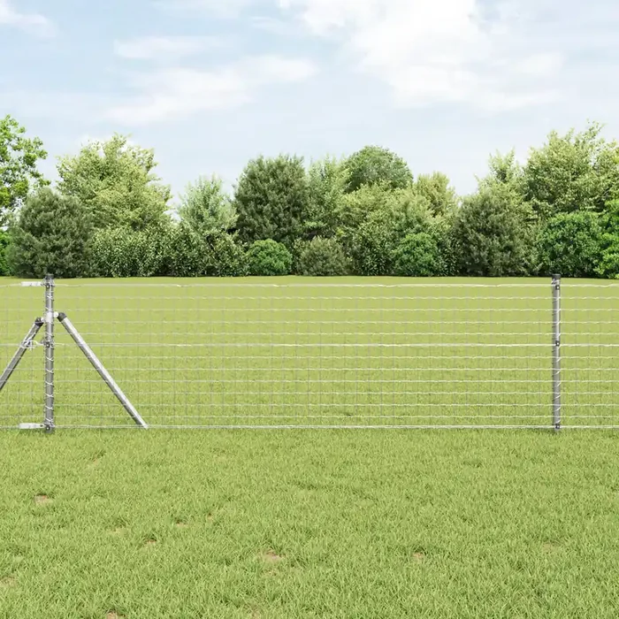 vidaXL Euro Fence 0,4×50 m Galvanised Steel