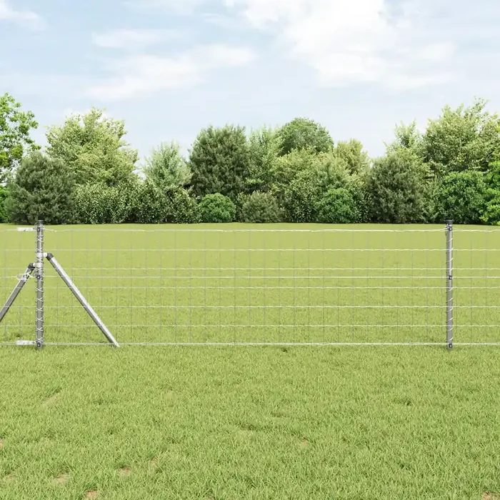 vidaXL Euro Fence 1.2×10 m Galvanised Steel