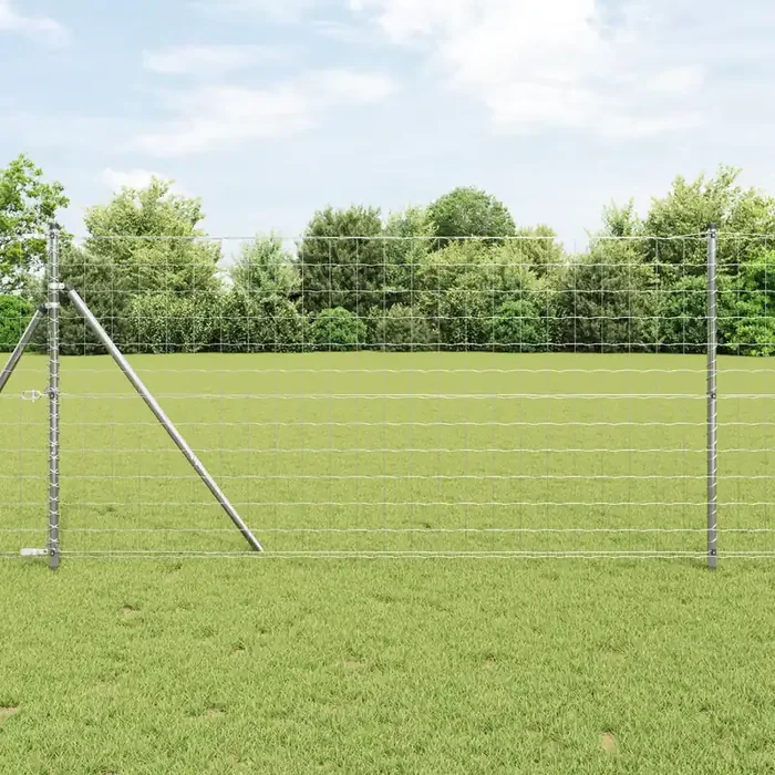 vidaXL Euro Fence 1.2×25 m Galvanised Steel