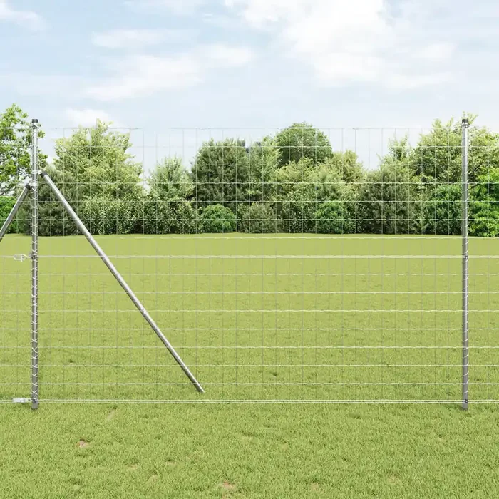 vidaXL Euro Fence 1.5×10 m Galvanised Steel