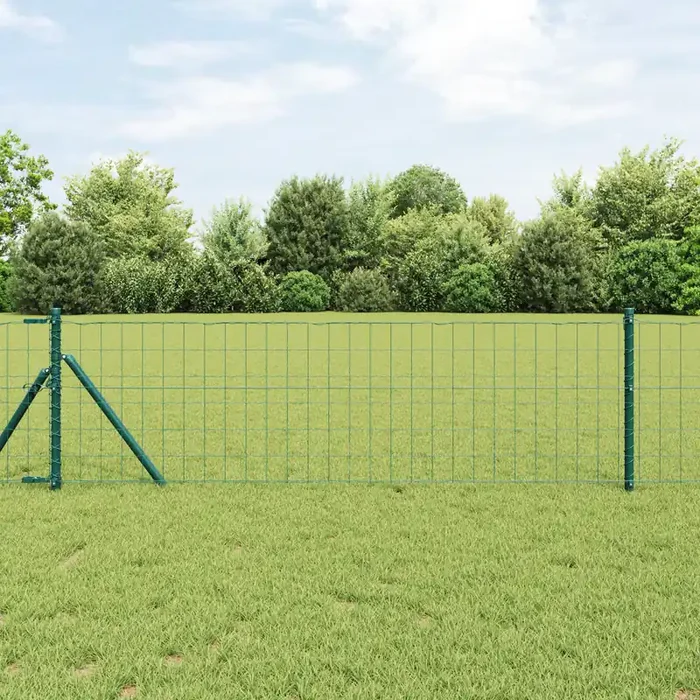 vidaXL Euro Fence Green 0.4×10 m Steel