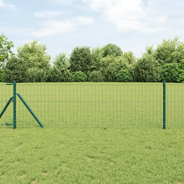 vidaXL Euro Fence Green 0,4×50 m Steel