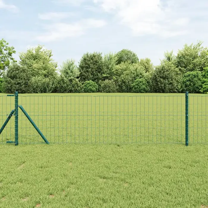 vidaXL Euro Fence Green 0,6×25 m Steel