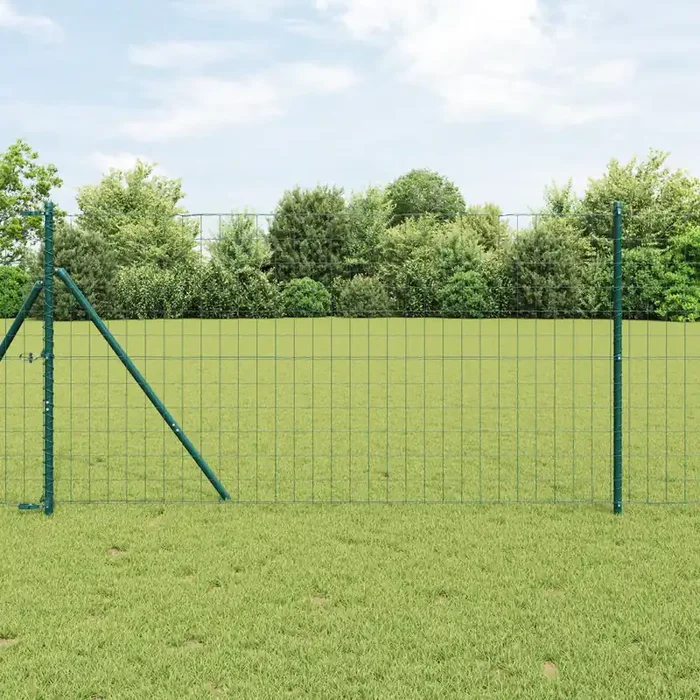 vidaXL Euro Fence Green 1×10 m Steel