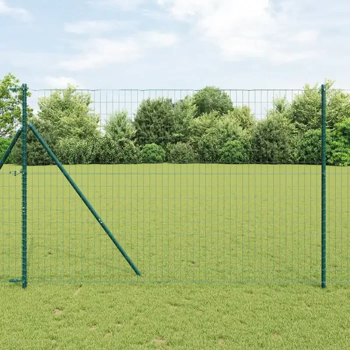 vidaXL Euro Fence Green 1.6×10 m Steel