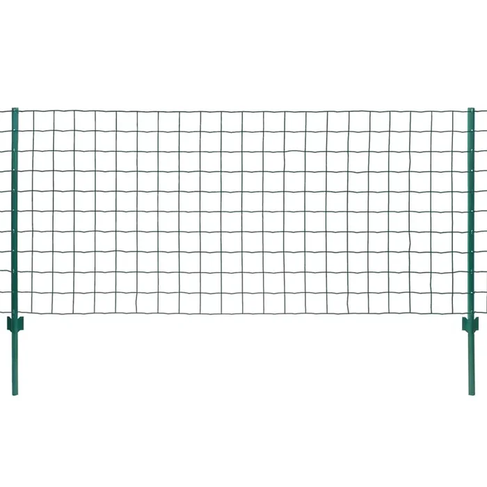 vidaXL Euro Fence Steel 20×1 m Green