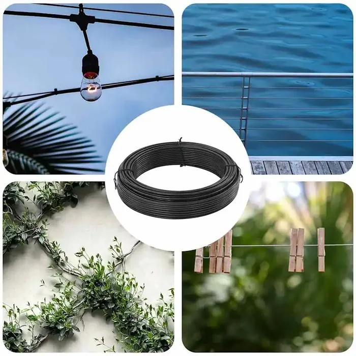 vidaXL Fence Binding Wire Anthracite 25 m PVC-coated steel