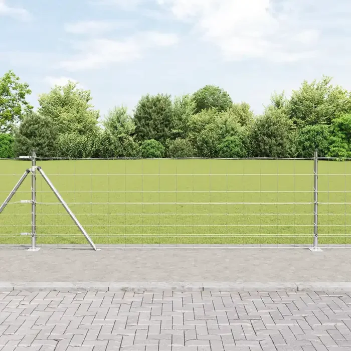 vidaXL Field Fence 0.8×25 m Galvanised Steel