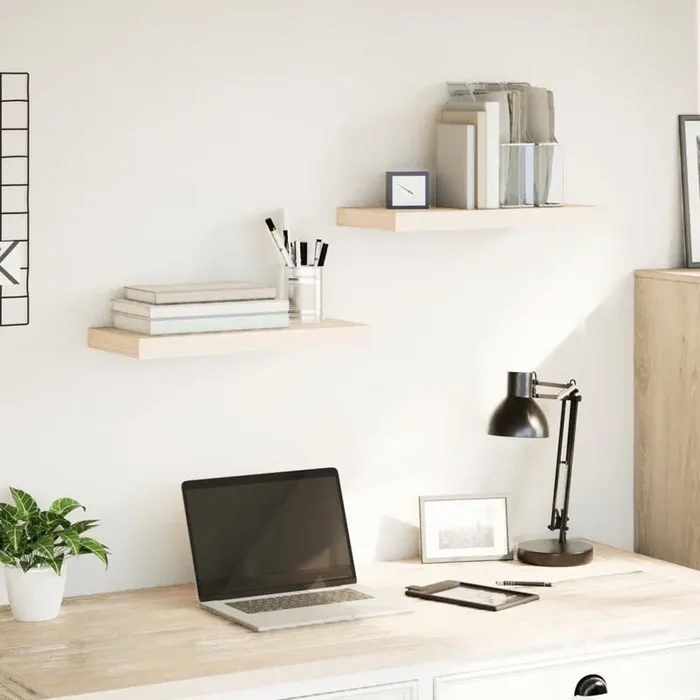 vidaXL Floating Shelves 2 pcs 50×23.5×4 cm Engineered Wood