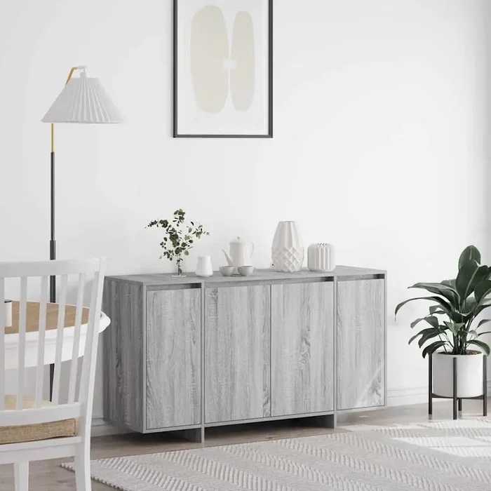vidaXL Grey Sideboard Grey sonoma Engineered wood 135 x 41 x 75 cm