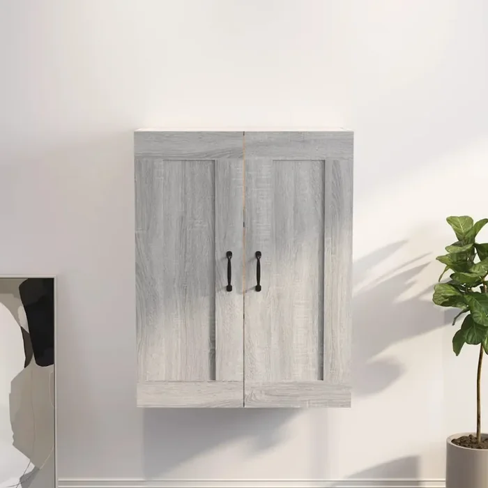 vidaXL Hanging Wall Cabinet Grey Sonoma 69.5×32.5×90 cm