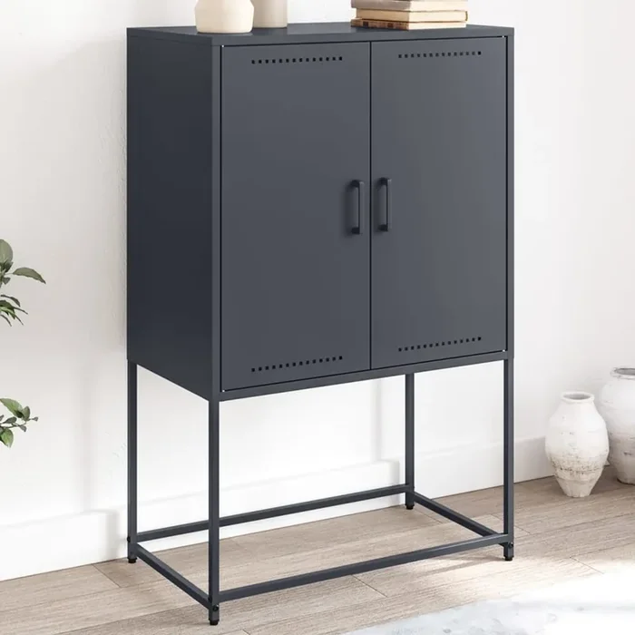 vidaXL Highboard Anthracite 68.5×38.5×107 cm Steel