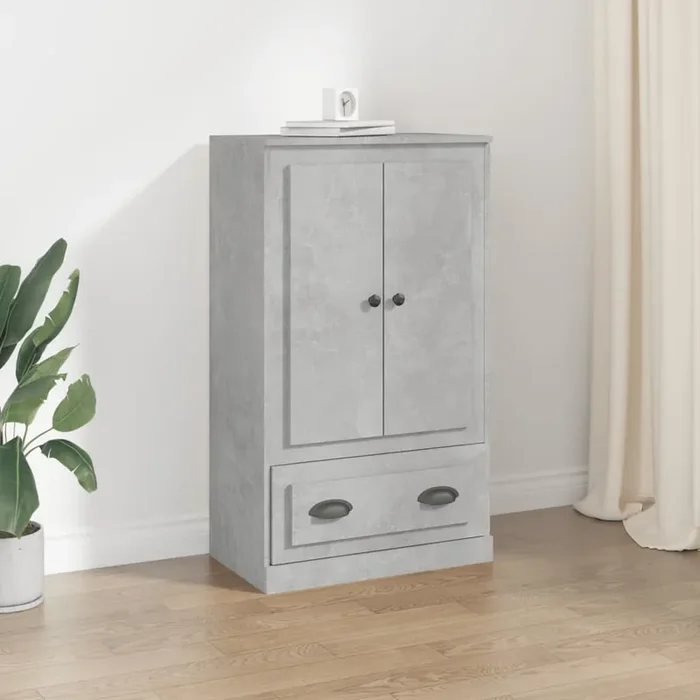 vidaXL Highboard Concrete Grey 60×35.5×103.5 cm Engineered Wood