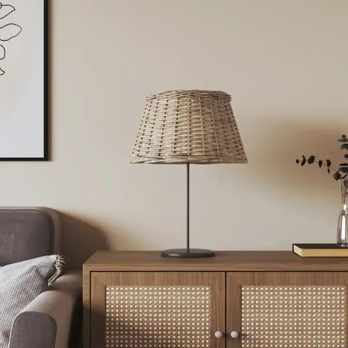 vidaXL Lamp Shade Brown Ø50×30 cm Wicker