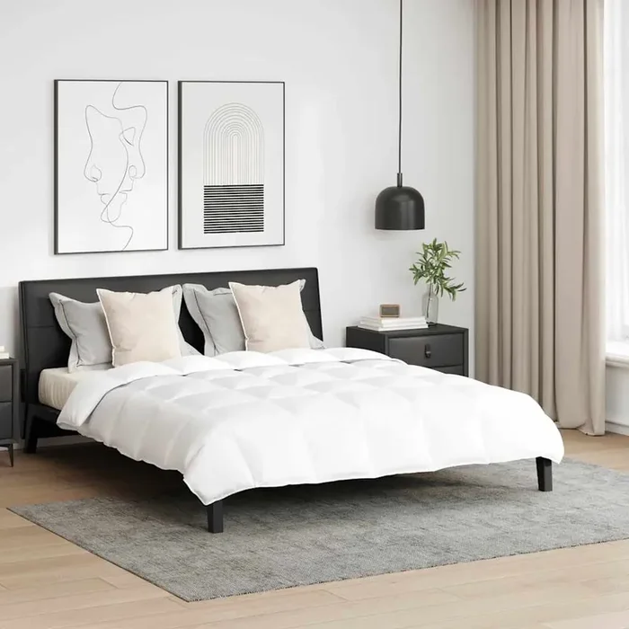 vidaXL Other with Pillow 3 pcs White 240 x 220 cm Down