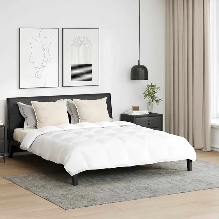 vidaXL Other with Pillow 3 pcs White 240 x 260 cm Down