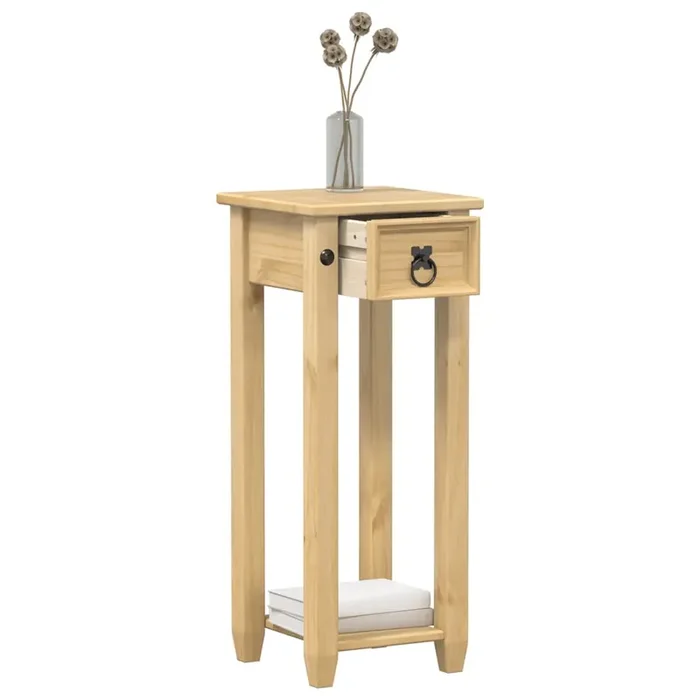 vidaXL Plant Stand Corona 30x30x73 cm Solid Wood Pine