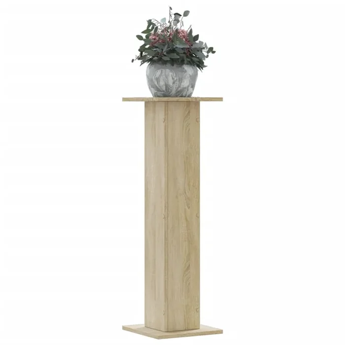 vidaXL Plant Stands 2 pcs Sonoma Oak 30x30x95 cm Engineered Wood