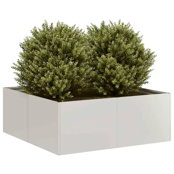 vidaXL Planter 80x80x30 cm Stainless Steel