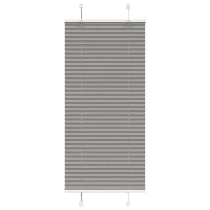 vidaXL Pleated Blind Anthracite 65×150 cm Fabric Width 64.4 cm Polyester