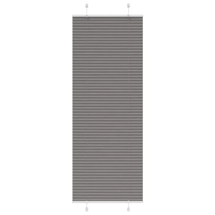 vidaXL Pleated Blind Anthracite 70×200 cm Fabric Width 69.4 cm Polyester