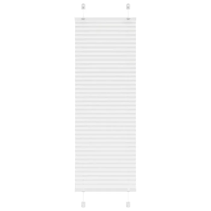 vidaXL Pleated Blind White 45×100 cm Fabric Width 44.4 cm Polyester