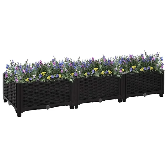 vidaXL Raised Bed 120x40x23 cm Polypropylene