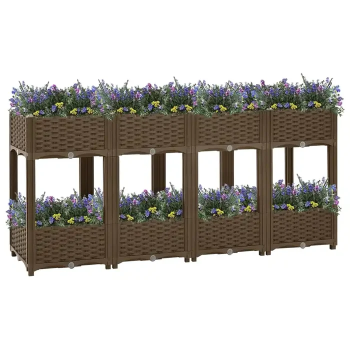 vidaXL Raised Bed 160x40x71 cm Polypropylene
