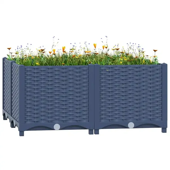vidaXL Raised Bed 80x80x38 cm Polypropylene
