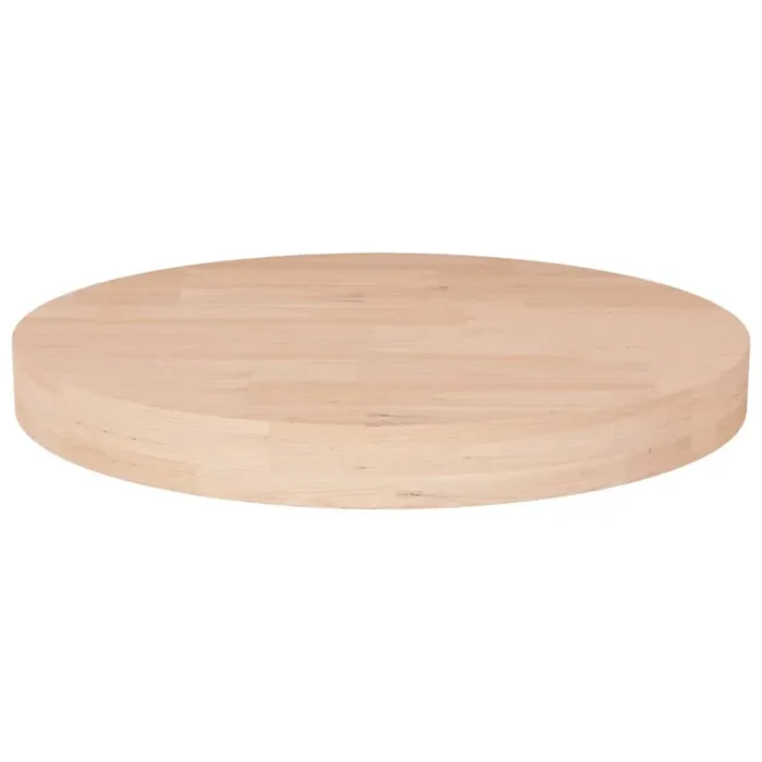 vidaXL Round Table Top Ø30×4 cm Untreated Solid Wood Oak